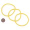 The Bead Chest Boho Stretch Bracelet, Yellow - Stackable African Vinyl Heishi, Unisex for Men & Women